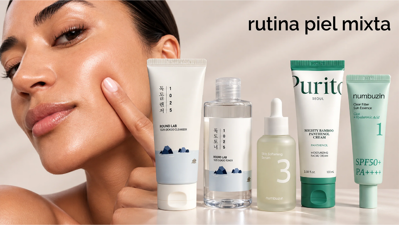 Rutina de Skincare Coreano para Piel Mixta